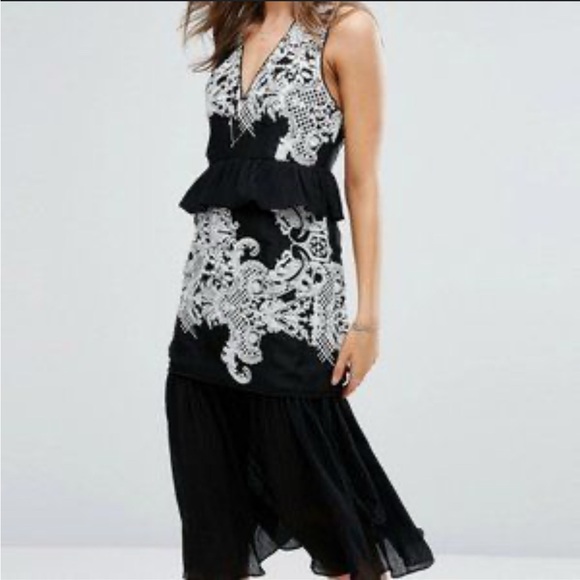 lace bodycon maternity dress Sakura Lace Bodycon Maternity Dress BLACK/SILVER / X-LARGE
